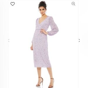 Mac Duggal 10764 Long Sleeve Cocktail Dress
In Lavender size 6 NEW $397 soldout
